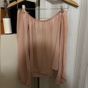 Forever 21 pink off the shoulder top